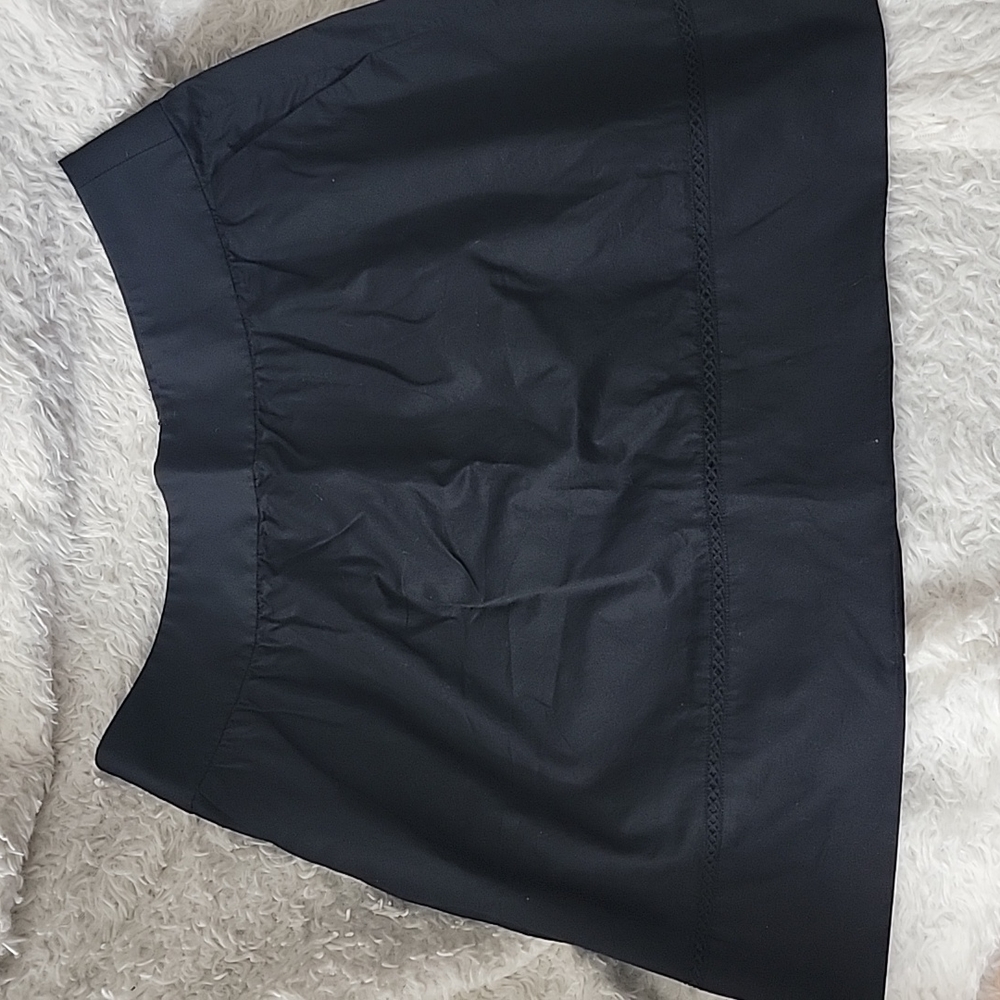 Black mini skirt